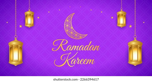 Vector illustration of Ramadan Kareem wishes greeting