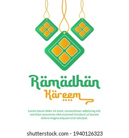 vector illustration of ramadhan, happy eid al-fitri wishes, ramadhan kareem templates, vector greeting ramadhan post, ramadan background