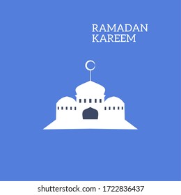 Vector illustration, Ramadhan Kareem greeting card design.