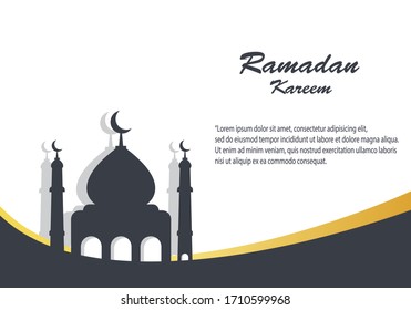 vector illustration ramadhan kareem quotes,catalog, background banner or invitation card etc.