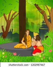 Vector Illustration Of Ramayan