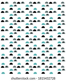 vector illustration of random design similar to eyes
