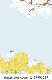 Ilustración vectorial de la flor de la violación paisaje