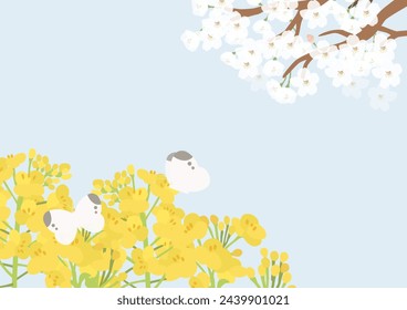 Ilustración vectorial de la flor de la violación paisaje