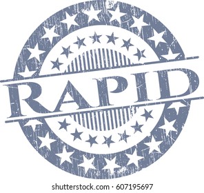 Vector Illustration of Rapid grunge style stamp

