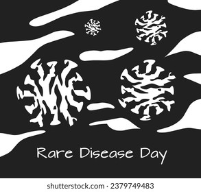 vector illustration of Rare Disease Day