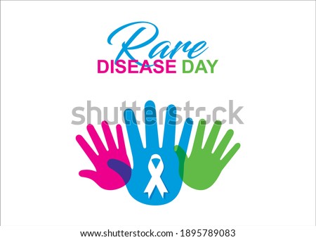 vector illustration of rare disease day poster design