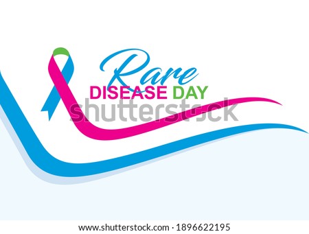 vector illustration of rare disease day poster design
