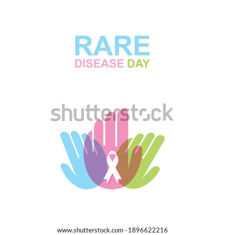vector illustration of rare disease day poster design