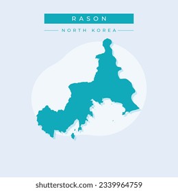Vector illustration vector of Rason map North Korea