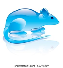 Vector illustration of rat symbol