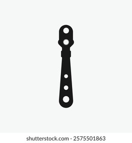 Vector Illustration of a Ratchet Wrench