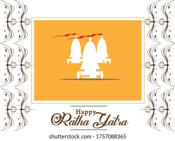 vector illustration of ratha yatra