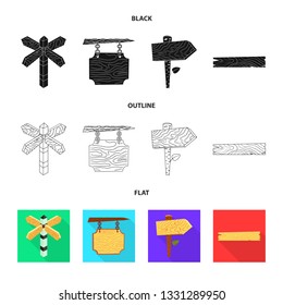 Vector illustration of raw  and forest  icon. Set of raw  and hardwood vector icon for stock.