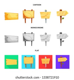 Vector illustration of raw  and forest  icon. Set of raw  and hardwood vector icon for stock.