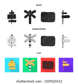 Vector illustration of raw  and forest  icon. Collection of raw  and hardwood stock symbol for web.