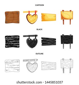 Vector illustration of raw and forest icon. Collection of raw and hardwood vector icon for stock.