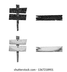 Vector illustration of raw  and forest  logo. Collection of raw  and hardwood vector icon for stock.