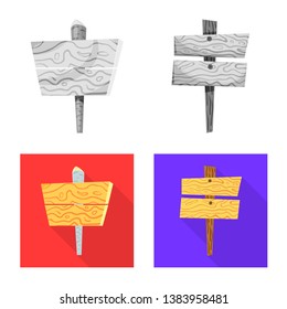 Vector illustration of raw  and forest  logo. Collection of raw  and hardwood stock symbol for web.