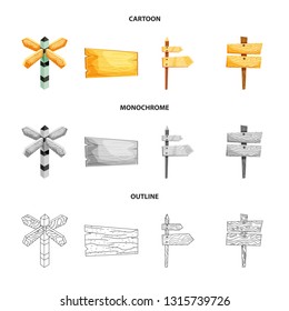 Vector illustration of raw  and forest  symbol. Collection of raw  and hardwood vector icon for stock.