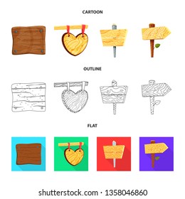 Vector illustration of raw  and forest  symbol. Set of raw  and hardwood vector icon for stock.