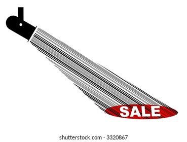 Vector illustration - Ray of sale