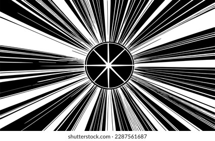 vector illustration of rays background