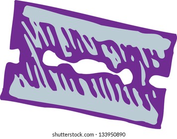 Vector illustration of razor blade