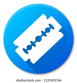 Vector illustration of razor blade circle icon