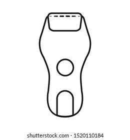 Vector illustration of razor and electric symbol. Graphic of razor and modern stock symbol for web.