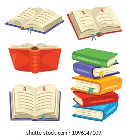 Vector Illustration Of Reading Book