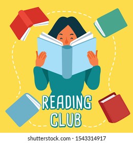 Vector Illustration of Reading Club