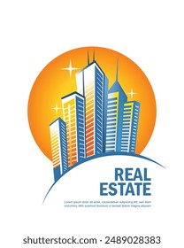 Ilustración vectorial del concepto inmobiliario. 