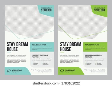 Vector illustration, a Real Estate Flyer template can be used for all your needs, suitable for all property-related businesses