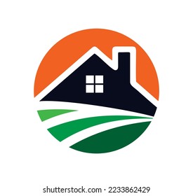 Vector Illustration of Real Estate Illustration Vector Icon in isolated white background