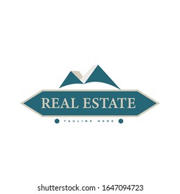 Vector Illustration real estate logo templates. Can use icon, emblem, sticker, label design. Modern, minimalist, elegant.