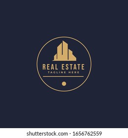 Vector Illustration real estate logo templates. Can use icon, emblem, sticker, label design. Modern, minimalist, elegant.