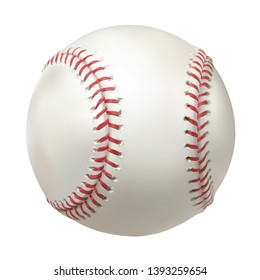 Vector illustration. Realistic baseball ball