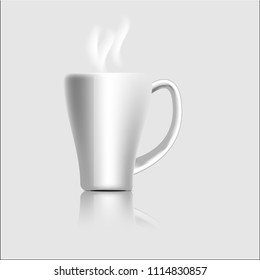 Vector illustration of Realistic Cool tea cup
