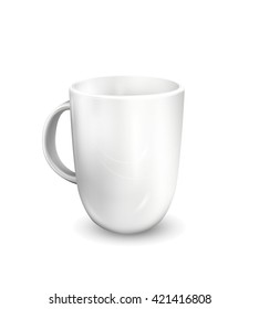 Vector illustration of Realistic Cool tea cup over white background. Vector