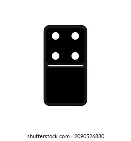 Vector illustration of realistic domino full set isolated on transparent background. Dominoes bones art design. Abstract concept 7 pieces for game graphic element. Card number zero-four.