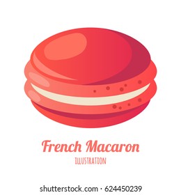 vector illustration of realistic isolated macaroon. Isolated on the white background