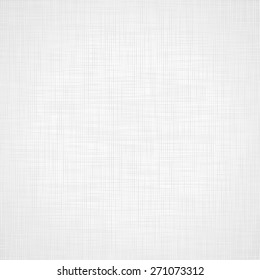 Vector illustration of realistic linen texture. White fabric