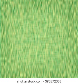 Vector illustration of realistic linen texture. Green background