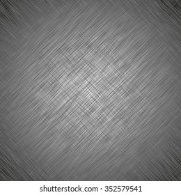 Vector illustration of realistic linen texture.Gray background
