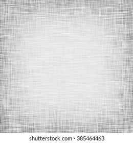 Vector illustration of realistic linen texture.Gray background
