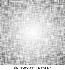 Vector illustration of realistic linen texture.Gray background