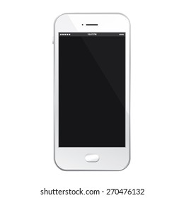 Vector illustration of Realistic Mobile Phone / Similar to smart phone.