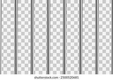 Vector illustration realistic prison metal cell bars seamless pattern 
