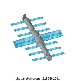 Vektorgrafik realistisch vom Satelliten.
